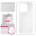 apgo Ultra Clear Protective Skin Sticker for the back compatible with Realme C53, Wrap Film, Hydrogel Film, Flexible, Soft TPU with positioning layer