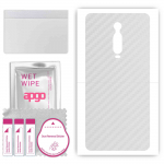 apgo Protective Skin Sticker for the back compatible with Xiaomi Mi 9T Pro, Wrap Film, Foil, Vinyl - Pattern Transparent Carbon