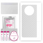 apgo Protective Skin Sticker for the back compatible with Tecno Phantom V Fold, Wrap Film, Foil, Vinyl - Pattern Transparent Carbon