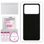 apgo Protective Skin Sticker for the back compatible with Poco X5 Pro, Wrap Film, Foil, Vinyl - Pattern Matrix