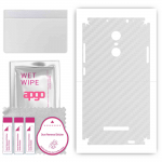 apgo Protective Skin Sticker for the back+sides compatible with Xiaomi Redmi Note 3 Note 3 Pro, Full Wrap Film, Foil, Vinyl - Pattern Transparent Carb