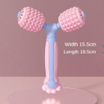 Yoga silicone massage stick leg muscle relaxer roller auxiliary fitness equipment massage wheel Y-shaped massager