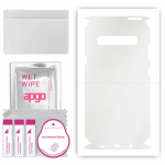 apgo Protective Skin Sticker for the back+sides compatible with Samsung Galaxy S10 5G, Full Wrap Film, Foil, Vinyl - Pattern Matte Transparent