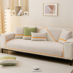 Tekstuuriga diivani katted Kaitsja libisemisvastane 3-kohaline libisemisvastane &scaron;enillnahast diivani kate tugitoolir&auml;tik Dropshipping Cushion cover45x45cm