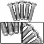 5x Wheel Hub Studs Sturdy Spare Parts Metal Accessories Professional Threaded Rod Replaces Easy to