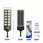 12000mAh Super Hele LED P&auml;ikesevalgusti, V&auml;lis t&auml;navavalgusti, P&auml;evavalgus 3 Režiimi, Veekindel Aiavalgustus Nutika Liikumisanduriga 12000mAh must