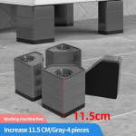 4 tk Tugevdage pesumasina vibratsioonivastased padjad kummist jalad jalad vaikne pesumasin kuivati ​​m&ouml;&ouml;bli tugi amortisaatorite alus 4pcs