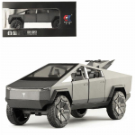 1/24 mastaapne pikap Tesla k&uuml;berveoauto metallist mudelauto heli ja valgusega, tagasit&otilde;mmatav, sobib lastele 1/24-Size:22.5*8.5*8cm must