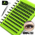 Cluster Lashes loomulik ripsmepikendus vol&uuml;&uuml;m Individuaalsed ripsmed Mixed Tray Faux Mink Lashes Cilias Makeup MIX