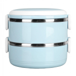 Termiline l&otilde;unakarp Bento Box kaasaskantav isoleeritud l&otilde;unas&ouml;&ouml;gikonteiner virnastatav lekkekindel roostevabast terasest toidukonteiner One Size sinine