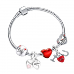 Sobivad originaalsed t&uuml;drukute ehete aksessuaarid S925 h&otilde;bedane pereseeria helmestega k&auml;ekett DIY naiste k&auml;ev&otilde;ru 17cm