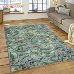 3D Rikas Dollar Euro Nael Raha Joonisfilm Vaip Magamistuppa Elutuppa Koju Diivani Kaunistus, Laste Suur Dekoratsioon P&otilde;randamatt 160cm x 230cm