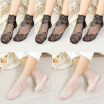 5 paari/partii naiste n&auml;htamatud pitssokid &otilde;hukesed naiste pitssokid &otilde;&otilde;nsad libisemiskindlad madalad l&auml;bipaistvad sokid naistele 5 pairs