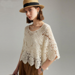 &Otilde;&otilde;nestatud &otilde;huke kootud kampsun naiste suvine uus l&auml;&auml;ne stiilis &uuml;ler&otilde;ivas konditsioneeriga s&auml;rk t-s&auml;rk &uuml;hev&auml;rviline keskmine varrukas One Size beež