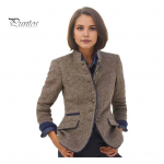 S&uuml;gistalv naiste mantel, kontrastses v&auml;rvitoonis, krae, n&ouml;&ouml;biga pikad varrukad Paks kardigan soe villane jope S