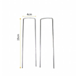 50 Aia U-kujuline fiksaator, paks 2,5 mm laius 4 cm pikk 10 cm suured U-kujulised maandatud naelad 4cm*15cm