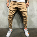 Meeste p&uuml;ksid vabaaja dressip&uuml;ksid Slim Fit puuvillasest riidest taskutega p&uuml;ksid M khaki