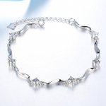 S925 Sterling H&otilde;be K&auml;ev&otilde;ru Naistele EL ja L&otilde;una-Korea Lihtne V&auml;rske Bambusest K&auml;ev&otilde;ru 925