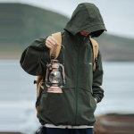 Kapuuts Jakid Meeste Tuulejope Hip Hop &Uuml;hev&auml;rviline &Otilde;ues Sport Kapuutsiga mantlid Meeste &Uuml;ler&otilde;ivad R&otilde;ivad Top M roheline