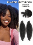 16-tollised Kinky Twist Marley punutud heegeldatud juuksed s&uuml;nteetilised, eelnevalt eraldatud vetruvad afro-keerduvad juuksed Butterfly Locs punutisteks 16inch