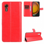 Rahakotikaardi pesa Kickstand nahast klapp&uuml;mbris Samsung Galaxy Xcover 7 6 Pro 5 kaitse&uuml;mbris P&otilde;rutuskindel hoidik &Auml;riline t&auml;ielik kaitsekate Galaxy Xcover 5 punane