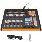 Professionaalne hulgim&uuml;&uuml;k Dmx1024 kanaliga lavavalgustite konsool liikuva peaga valgustuskonsool Dmx 1024 kontroller 1024 must