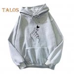 Unisex S&uuml;gis-Talv Kapuutsiga Pusa Elastsete Mansettide ja All&auml;&auml;rtega, L&otilde;dva L&otilde;ikega, Peale&otilde;mmeldud Taskuga, Paks Pl&uuml;&uuml;s, L&otilde;dva L&otilde;ikega, &Uuml;hev&auml;rviline, Tr&uuml;kiga, Kapuutsiga, N&ouml;&ouml;riga, Paaris Topp M valge