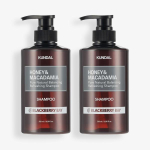 KUNDAL Nature &scaron;ampoonikomplekt 2 tk Blackberry Bay 500ml, hea l&otilde;hnaga Korea kosmeetika black
