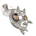 Natural Morganite Gemstone 925 Sterling Silver Jewelry Pendant 2.56 r1j76