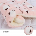 Pehme flanelliga paksendatud lemmiklooma pehme fliisist padjake lemmiklooma tekk voodimatt kutsikale koerale kassile diivanipadi koduvaip Hoida soojas magamiskote 32*25cm