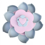 Kroonlehekujuline p&ouml;&ouml;rlev kommikarp suupiste p&auml;hklikarp Lillekommid, puuviljataldrik, toidu s&auml;ilituskohver Kahekorruseline kuivatatud puuviljade hoiustamisvahend roosa