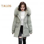 Talvine sulemantel, paksendatud polsterdatud pl&uuml;&uuml;sist kapuuts, keskmise pikkusega tuulekindlad taskud, pikad varrukad, reguleeritav n&ouml;&ouml;r, igap&auml;evane &uuml;ler&otilde;ivas, puuvillane jope XL sinine