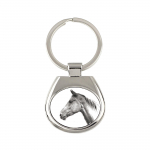 Akhal-Teke - keychain with a horse, keychain with a print, personalized pendant from the Art-Dog brand