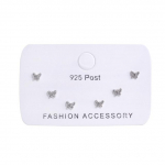 &Otilde;rn h&otilde;bedane tsirkoonist liblikaga k&otilde;rvar&otilde;ngaste komplekt naistele Parima s&otilde;bra kingituse 6-osaline k&otilde;rvar&otilde;ngaste komplekt Ehted S -E1207