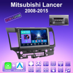 2 DIN Android Carplay Autoraadio Mitsubishi Lancer 2008-2015 jaoks Multimeediam&auml;ngija Pea&uuml;ksus Stereo GPS-navigatsioon BT WIFI 2+32GB 1+16GB,A blue