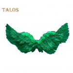 Kids Angel Wings T&uuml;drukute printsessi kost&uuml;&uuml;m, reguleeritav sulgedega haldjatiivad, Cosplay lavaesinemisrekvisiit Halloweeni pidudeks punane