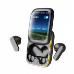 Intelligentsed juhtmevabad t&auml;isv&auml;rvilise puuteekraaniga Bluetooth-k&otilde;rvaklapid, LCD-ekraaniga nutiekraaniga Bluetooth-k&otilde;rvaklapid must