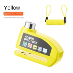 H&auml;ire vargusvastane meeldetuletus Tross ketaspidurilukk Elektriline lukk Ratta ketaspiduri vargusvastane lukk kollane