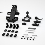 Mootorratta 8 jalaga telefonialus, 10-24 V, USB-pordiga, 134 cm, eriti pikk kaabel, universaalne, auto, kolmerattaline jalgratas, ATV 21.7*3.9*3cm must