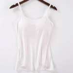 Moodne naiste seksikas ja mugav vest ilma velgedeta rinnapadjandiga Spordikodu Camisole XL valge