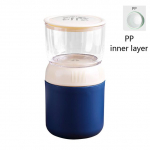 Kaasaskantav hommikus&ouml;&ouml;gi kaerahelbed teravilja- ja p&auml;hklijogurti salatikonteinerite komplekt kaanega lusikaga suupistetops Bento toidusupp kauss k&ouml;&ouml;gi l&otilde;unakarp