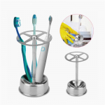 Multifunktsionaalne hambaharjahoidja Ruumis&auml;&auml;stlik roostevabast terasest hambapasta alus vannitoa korraldaja