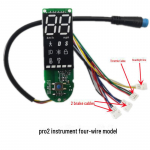 &Uuml;hildub Xiaomi Electric Scooter Pro/M365/Pro/1S/ESS instrumentide kontrolleriga, t&auml;iendatav. pro2 instrument 4 lines