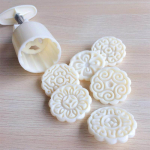 6 tk / komplekt lillekujuline kuukoogivorm koogivorm k&auml;sitsi survega fondant kuu