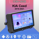 Auto raadio Android Auto Carplay KIA Ceed 2019-2021 jaoks Multimeediam&auml;ngija Peaseade Stereo GPS Navigatsioon BT WIFI 1+16GB 1+16GB