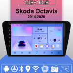 Autoraadio Android Auto Carplay Skoda Octavia 2014-2020 multimeediumipleieri peakomplekti stereo GPS-navigatsioon BT WIFI 1+16GB 1+16GB