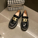 Moodsad Jaapani lakitud nahast platvormtennised Naistele Br&auml;ndi Disainer Metallketid Oxford Preppy T&uuml;drukutele Lolita Mokassiinid Luksuslikud Bullock Kingad 8.5 must