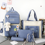 5-osaline komplekt Teismeliste koolikotid Seljakott Naiste T&uuml;drukute L&otilde;uend &Uuml;hev&auml;rviline Naiste Teismeliste &Otilde;pilaste Koolikott