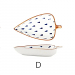 Jaapani stiilis loomingulised keraamilised suupistetaldrikud kuivatatud puuviljade ja p&auml;hklite suupistetaldrikud V&auml;ikesed k&ouml;&ouml;giviljataldrikud majapidamises