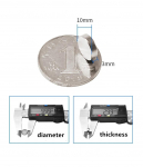 20 tk Hick &uuml;litugevad magnetid NdFeB neod&uuml;&uuml;m &otilde;huke v&auml;ike ketasmagnet P&uuml;simagnet N35 Dia 1/2/3/4/5/6/8/10/12/15/18/20mm 10*3mm